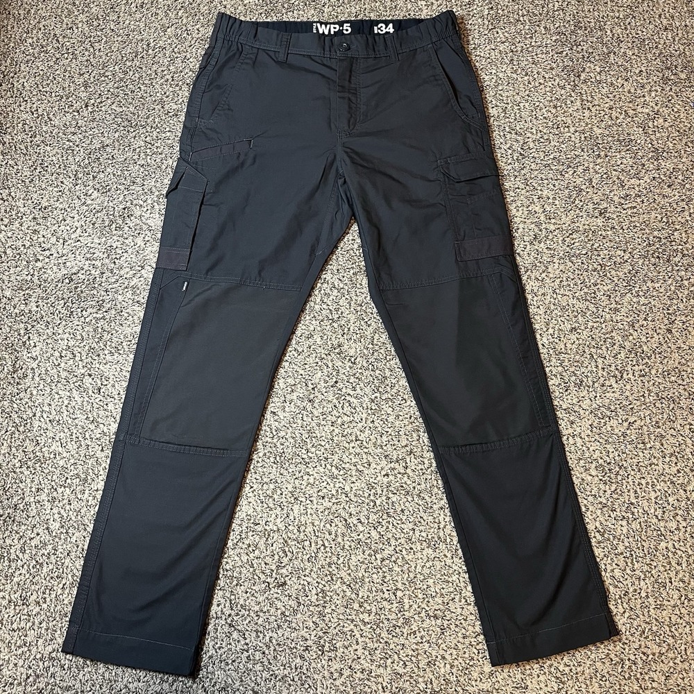 FXD WP-5 Lightweight Work Pants Black 34x32 Mens Cargo Trousers Dura500 Coolmax